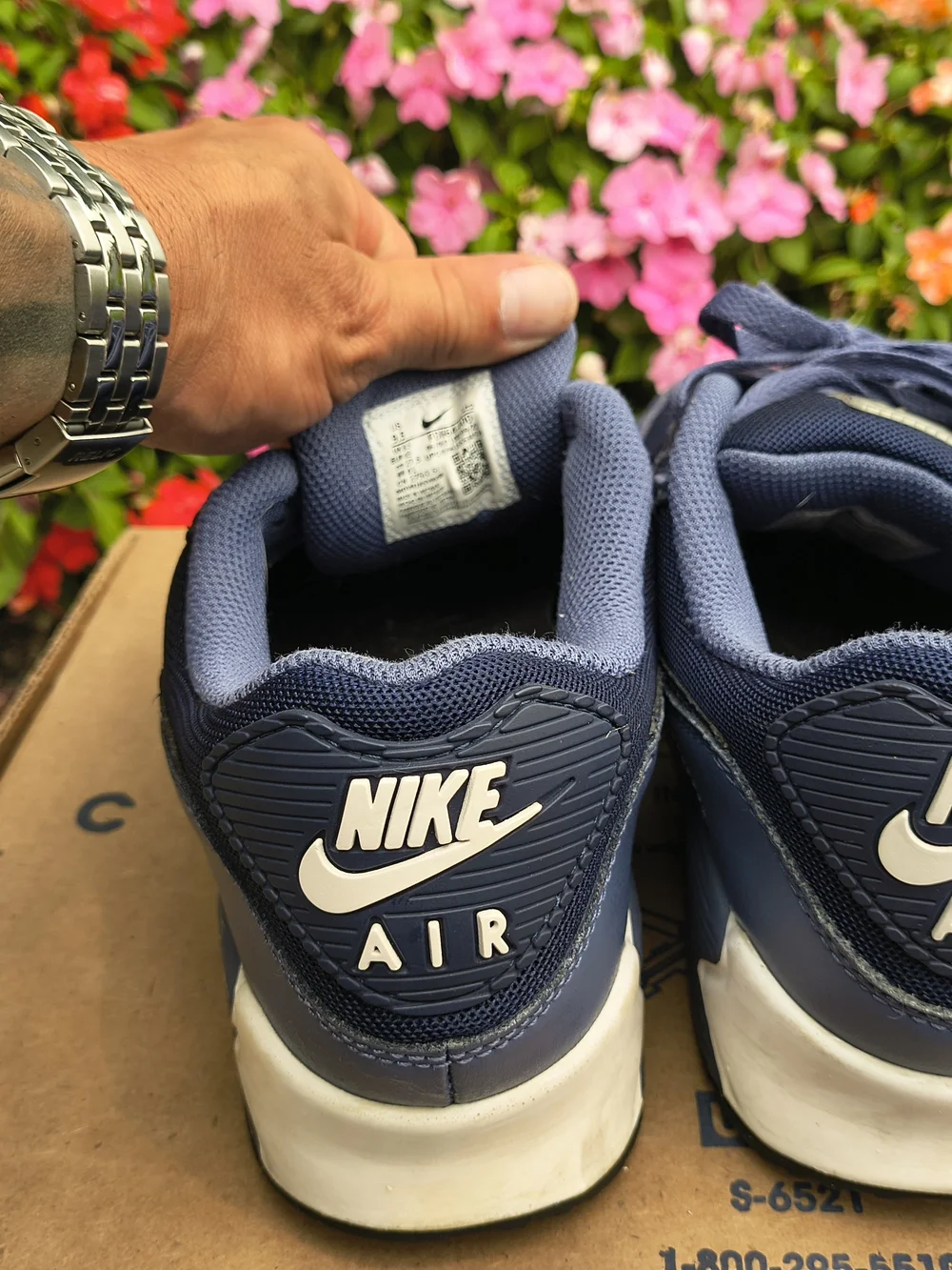 Nike Navy and Black Air Max Retro Sneakers